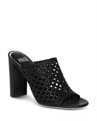 Paige Womens Shay Heeled Sandal In Black