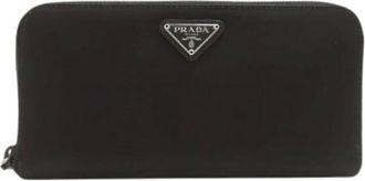 Prada Pre-owned Wallets, female, Black, Size: ONE SIZE Pre-owned Long Wallet (Bi-fold)
