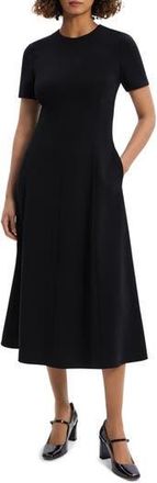 Theory Flare A-Line Dress in Blk at Nordstrom Rack, Size 6