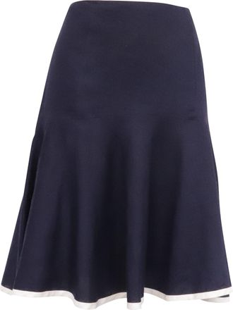 Ralph Lauren Lauren Ralph Lauren Flared Mini Skirt in Purple Linen