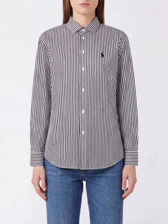Polo Ralph Lauren Striped Cotton Shirt with Embroidered Pony Logo