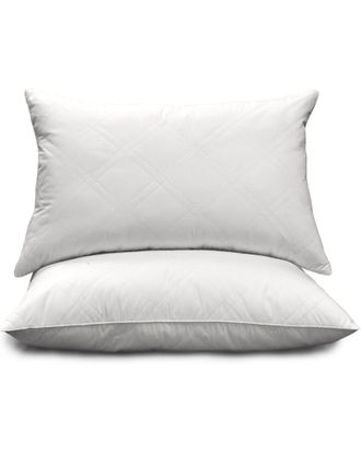 Blue Ridge Home Fashions Royal Lux Quilted Set Of 2 Down Blend Pillows