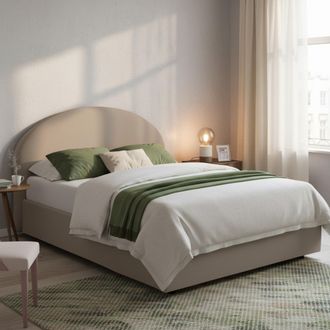 Dmora Dmora - Cama Matrimonial Dbon, Cama Contenedor Con Tapizado En Ecopiel, 100% Made In Italy, Apertura Frontal, Adecuado Para Colch&oacute;n Cm 160x200, T&oacute;rtol
