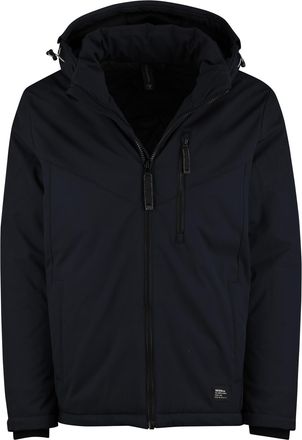 Casamoda Casa Moda winterjas donkerblauw effen