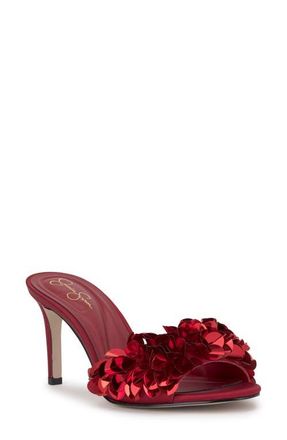 Jessica Simpson Palora Slide Sandal in Chili Pepper at Nordstrom, Size 10