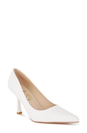 London Rag Zuzana Pointed Toe Pump in White at Nordstrom Rack, Size 6.5