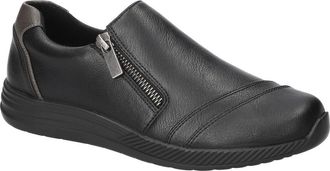 Easy Street Karol Zip Sneaker in Black/grey at Nordstrom, Size 7.5