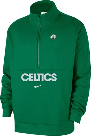 Nike Boston Celtics Club Courtside Nike Mens NBA 1/2-Zip Top in Green | FZ7708-312