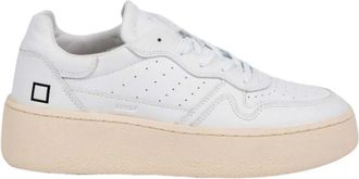D.A.T.E. Witte Step Sneakers - Dames - Sneakers - Wit - 39 EU - Schoenen