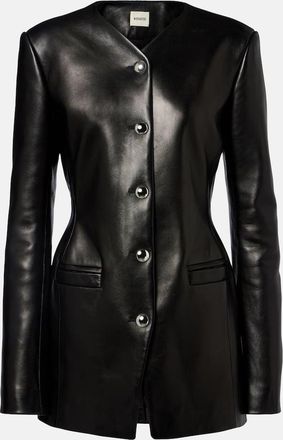 Khaite Naran leather jacket
