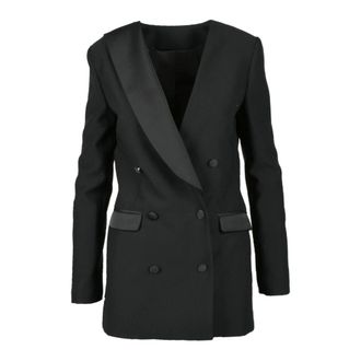 Costume National Blazers, female, Black, Size: M Contemporary jacket
