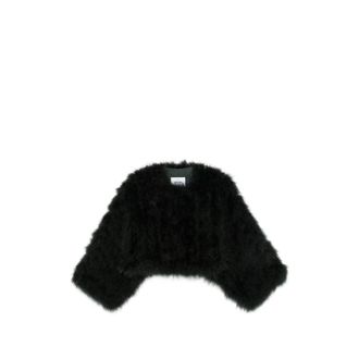 Yves Salomon Feather-trim Cropped Jacket