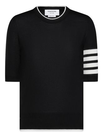 Thom Browne 4-bar short-sleeve T-shirt - Nero