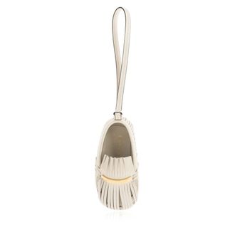 Tod's Tods, Bag Accessories, female, Beige, Size: ONE SIZE Gommino Driving Shoe Charm
