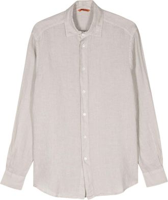 Barena long-sleeves linen shirt - men - Linen/Flax - 52 - Neutrals