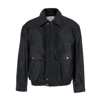 Dunst Blouson Vintage Oversize in Pelle - - Jackets - Donna - Nero - XS