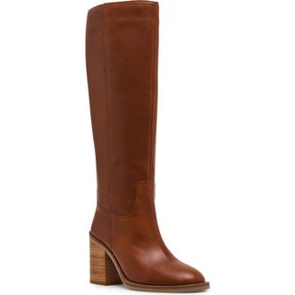 Blondo Penly Waterproof Knee High Boot in Tan Leather at Nordstrom Rack, Size 10