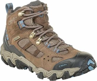 Oboz Footwear Womens Bridger Vent Mid Bdry Boots In Brindle/blue