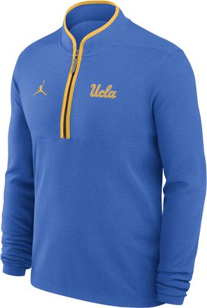 Nike Mens UCLA Victory Jordan Brand Dri-FIT College 1/2-Zip Long-Sleeve Top in Blue | JJ4309WTUCL-APS