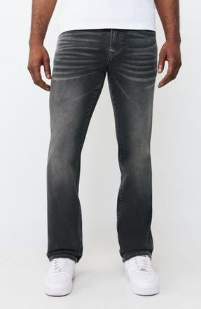 True Religion Ricky Snap Flap Straight Leg Jeans in Grey Gloomy Wash at Nordstrom Rack, Size 30