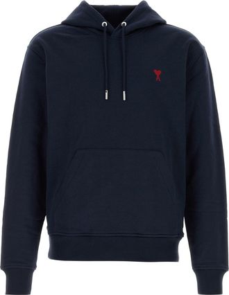 Ami Ami Navy Blue Cotton Sweatshirt