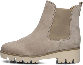Gabor Beige Su&egrave;de Chelsea Boots - Dames - Chelseaboots - Beige - 42 1/2 EU - Su&egrave;de - Schoenen