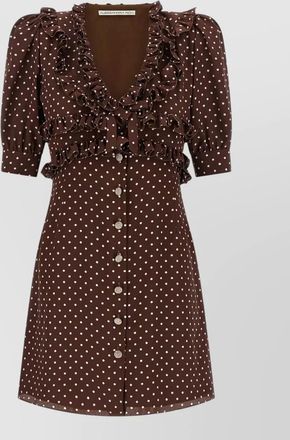 Alessandra Rich silk polka-dot mini dress