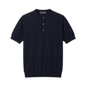 FILIPPO DE LAURENTIIS Polo Shirts, male, Black, Size: XL Serafino Tricot