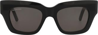 Balenciaga 51mm Square Sunglasses in Black Black Grey at Nordstrom Rack