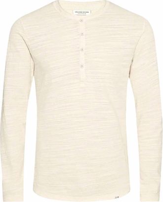 Orlebar Brown Mens Harrison Sweater In White Sand