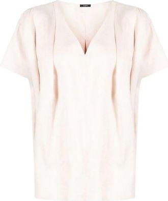 Joseph Fletcher Blouse - Dames - Blouses - Beige - XS - Katoen - Overhemden