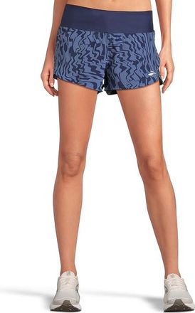 Brooks Chaser 3 Shorts 2.0 Womens Shorts Midnight Speedscape : LG (US Womens 12-14) 3, Polyester/Spandex