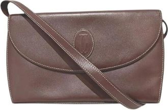 Cartier Pre-owned Cross Body Bags, female, Red, Size: ONE SIZE Pre-owned Must Leather Shoulder Bag