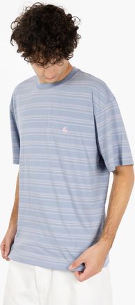 Carhartt Work in Progress S/S Brodine t-shirt stripe sorrent indigo
