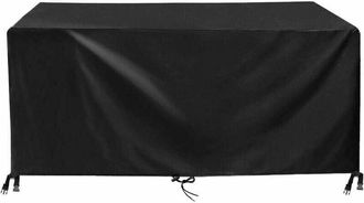 OEM Funda Para Mesa De Jard&iacute;n De 170x94x70cm, Negra, De Tela Oxford 420d, Impermeable, Resistente A Los Rayos Uv, Lona Protectora Para Muebles De Jard&iacute;n C