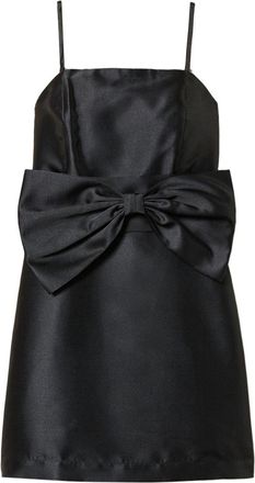 Twin-Set Abito corto con fiocco - Nero