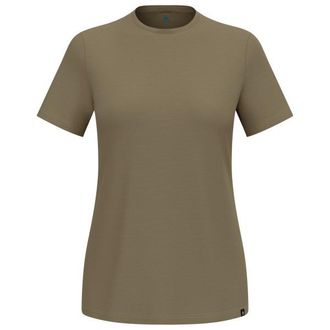 Odlo Merino 160 Plain T-Shirt Crew Neck S/S Merinoshirt f&uuml;r Damen | oliv