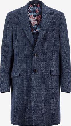 Etro Jacquard-Strickmantel mit Glencheck-Karos