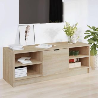 vidaXL Vidaxl - Mueble De Tv Madera Contrachapada Color Roble 102x35,5x36,5 Cm