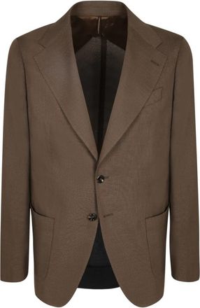 Dell'Oglio Klassiek Jasje - Heren - Business blazers - Bruin - 3XL - Kostuums