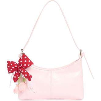 Madden Girl Crinkle Faux Leather Shoulder Bag in Primrose at Nordstrom Rack