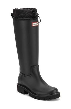 Hunter Carson Lug Sole Boot in Black/Black at Nordstrom Rack, Size 11