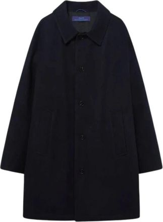Palt&ograve; Cappotto - Heren - Mantel - Blauw - XL - Wol - Jassen