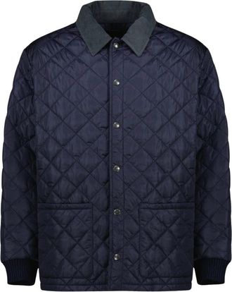 Prada Blauwe Gewatteerde Jas- Mannen Herfst-Winter 2025 - Heren - Winterjassen - Blauw - M - Jassen