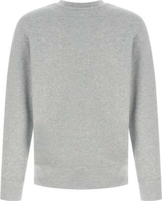 Maison Kitsun&eacute; Mens Gray Cotton Sweatshirt Clothing