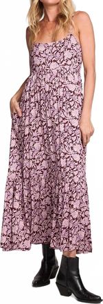 Saltwater Luxe Rene Tank Midi Dress In Sangria