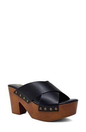 Shushop Ivanna Platform Slide Sandal in Black at Nordstrom Rack, Size 10