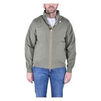 K-Way Amaury Jacket - Heren - Zomerjassen - Groen - M - Katoen - Jassen