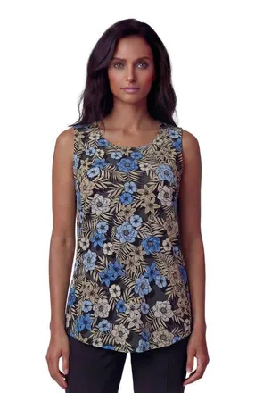 Lords of Harlech Tropical Mix Womens Muscle Tank in Tropical Mix Black at Nordstrom, Size Xx-Large