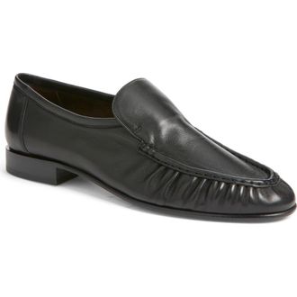 The Row Soft Two Loafer in Black at Nordstrom, Size 7.5Us